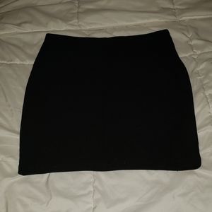 Black mini skirt